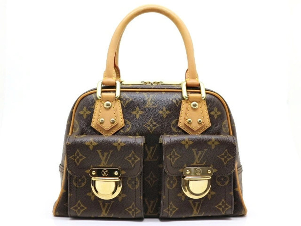 Louis Vuitton Monogram Manhattan Handbag Brown